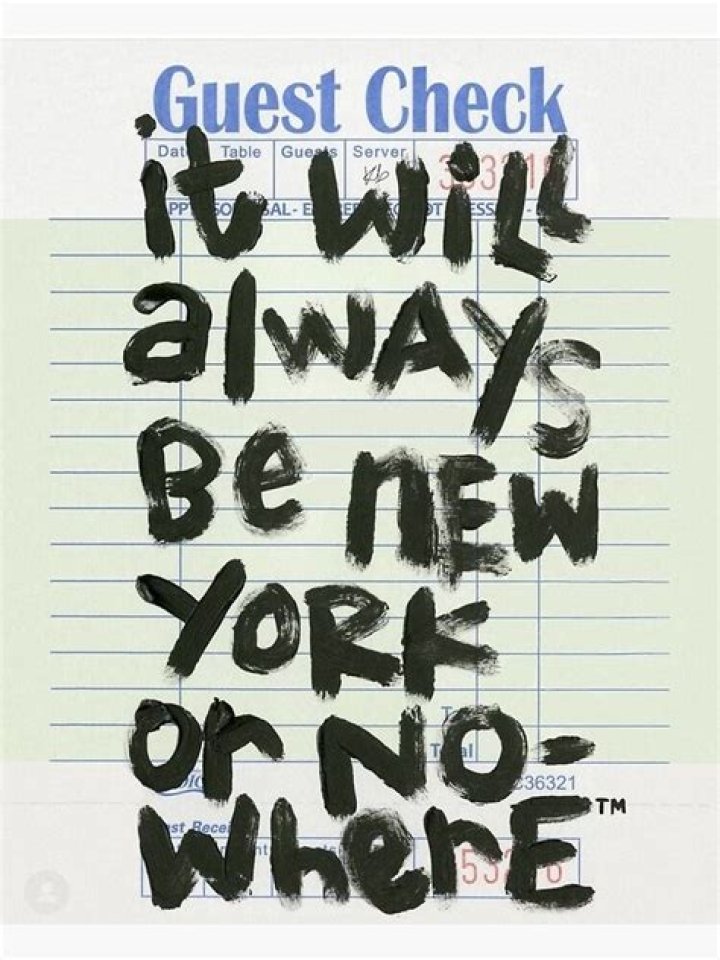 NEW YORK OR NOWHERE Poster green Painting by Stewart Joanne Fine Art