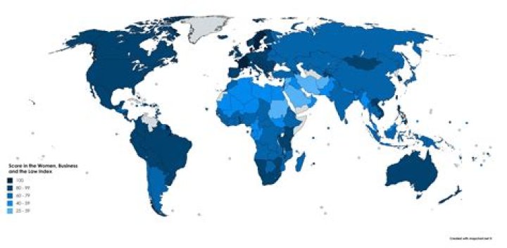 Only six countries have equal rights for men and women