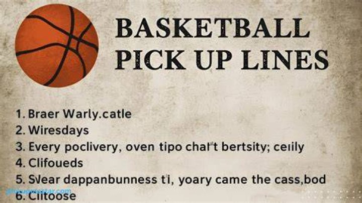 Pick Up Lines About Basketball Tagalog