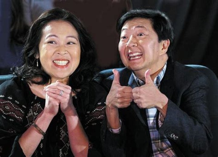 Pictured Ken Jeong and his wife Trans Jeong Crazy Rich Asians Cast