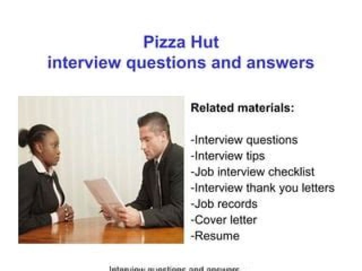 pizza hut interview question