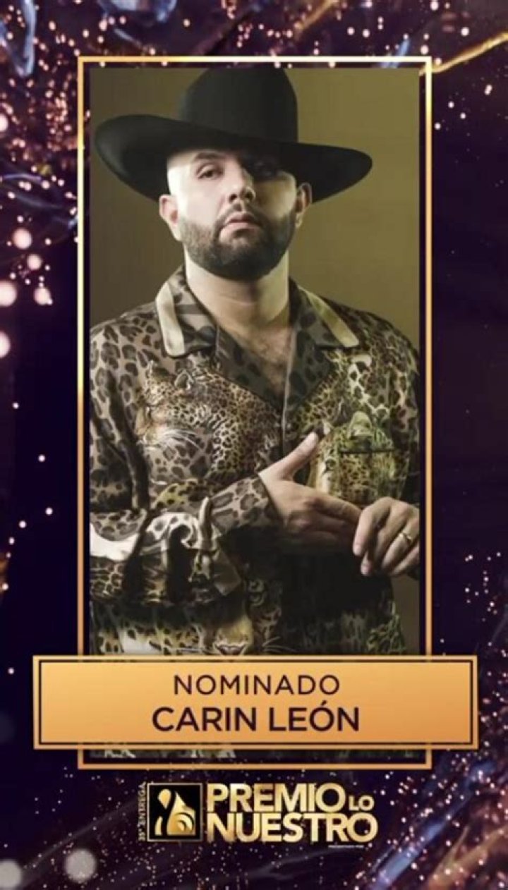 Premio Lo Nuestro 2023 Carin Le&oacute;n est&aacute; nominado en la categor&iacute;a