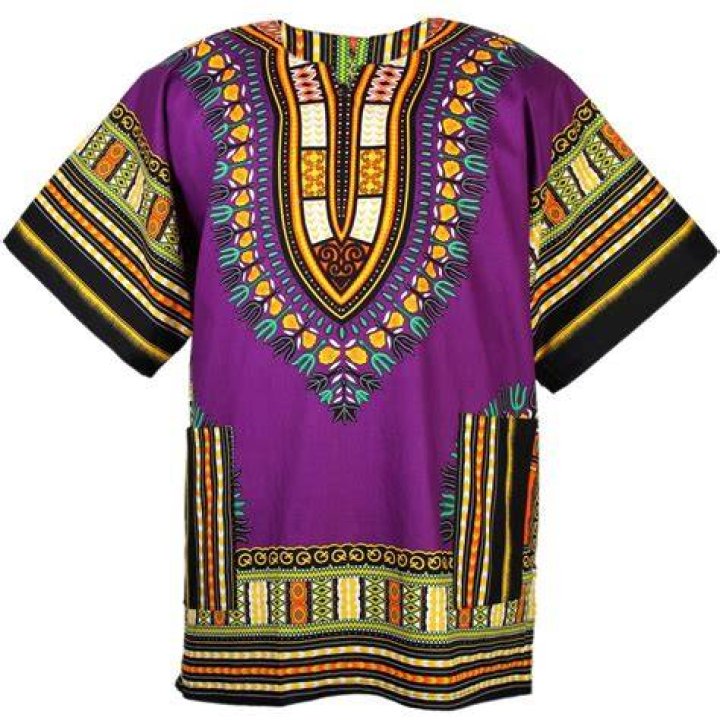 Purple African Dashiki Shirt Unisex Dashiki Shirt African