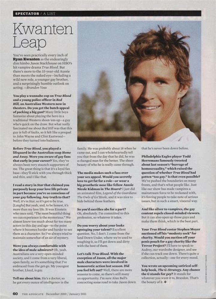 Ryan Kwanten Biography, Height & Life Story Super Stars Bio
