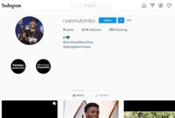 Ryan Mutombo Height, Weight, Age, Girlfriend, Biography & Facts 14 Ryan Mutombo Instagram Page