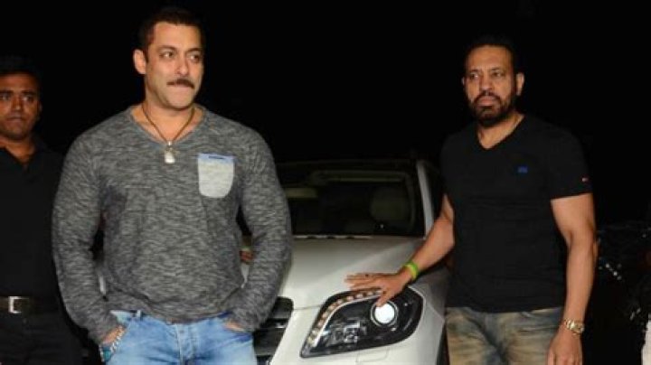 Salman Khan with his bodyguard Shera
