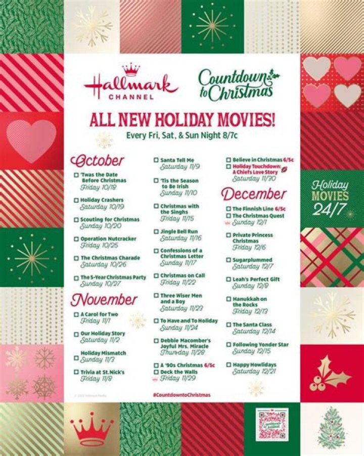Schedule for new Hallmark and Lifetime Christmas movies 2019
