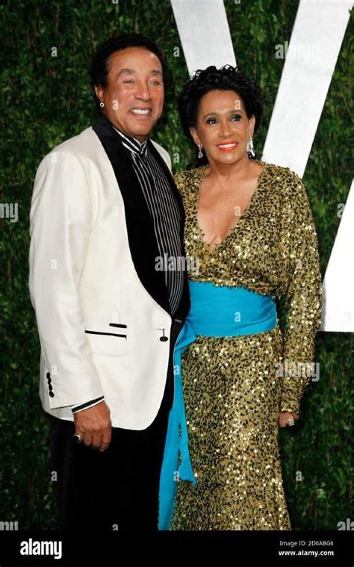 Singer Smokey Robinson and his wife, Frances Glandney, arrived at the