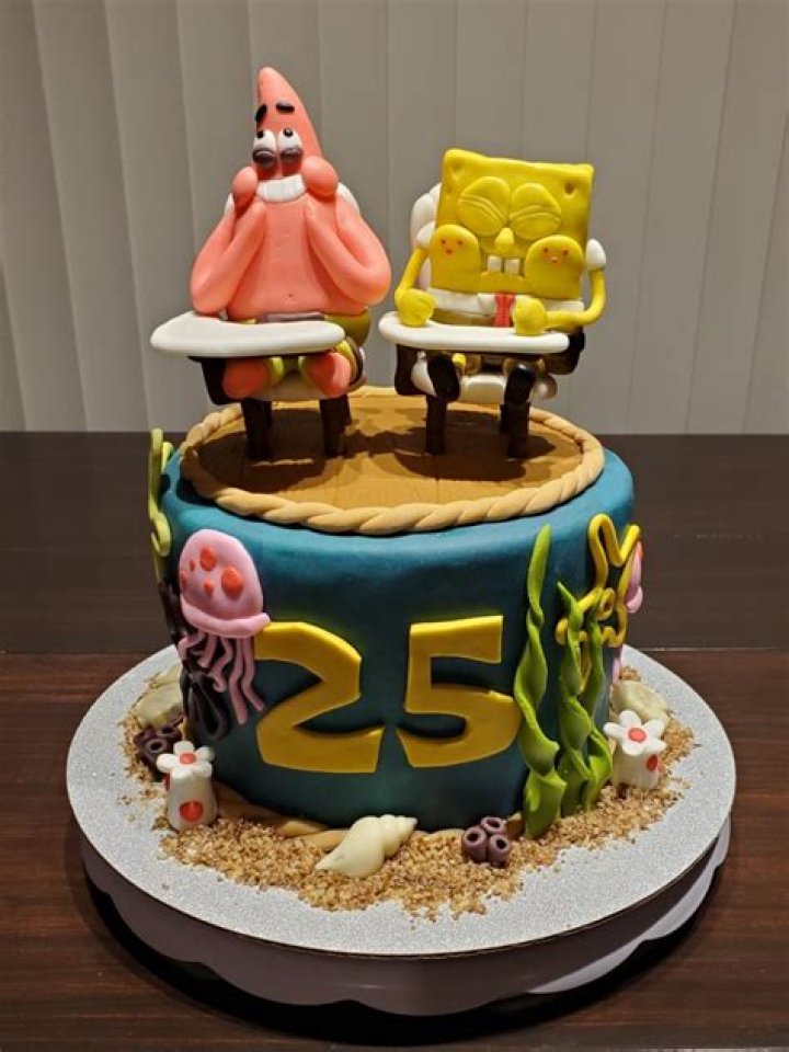 Spongebob 25 Cake Johnny Yan