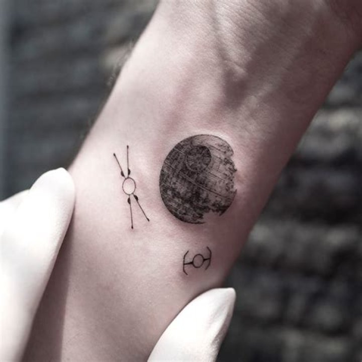 Star Wars tattoo by Hongdam ilwolhongdam Hongdam movietattoos 