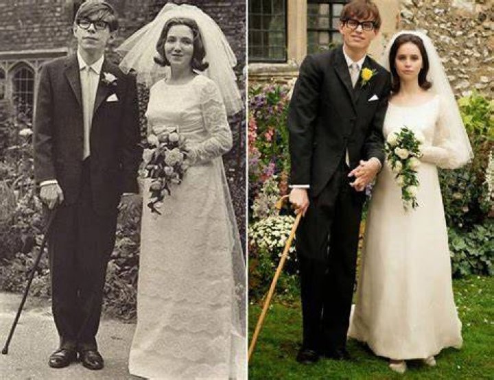 Stephen Hawking Wedding Photo With Eddie Redmayne POPSUGAR Entertainment