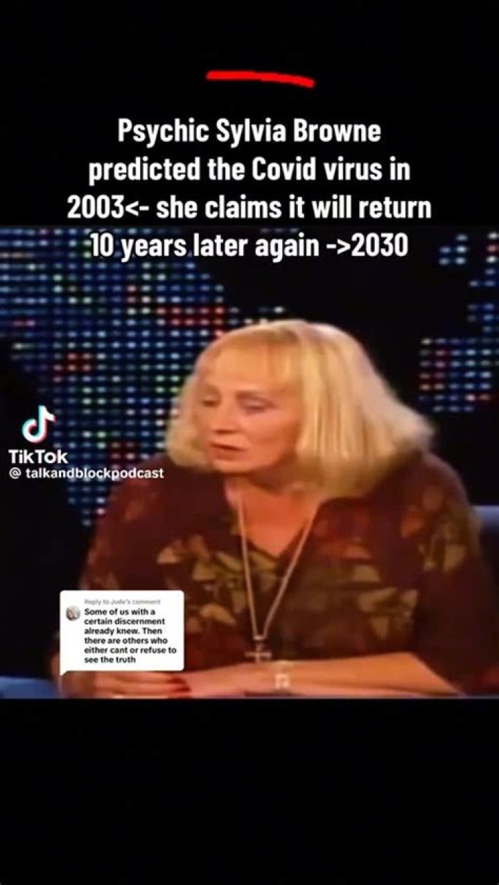 Sylvia Browne’s NonPsychic, NonCoronavirus Prediction Center for