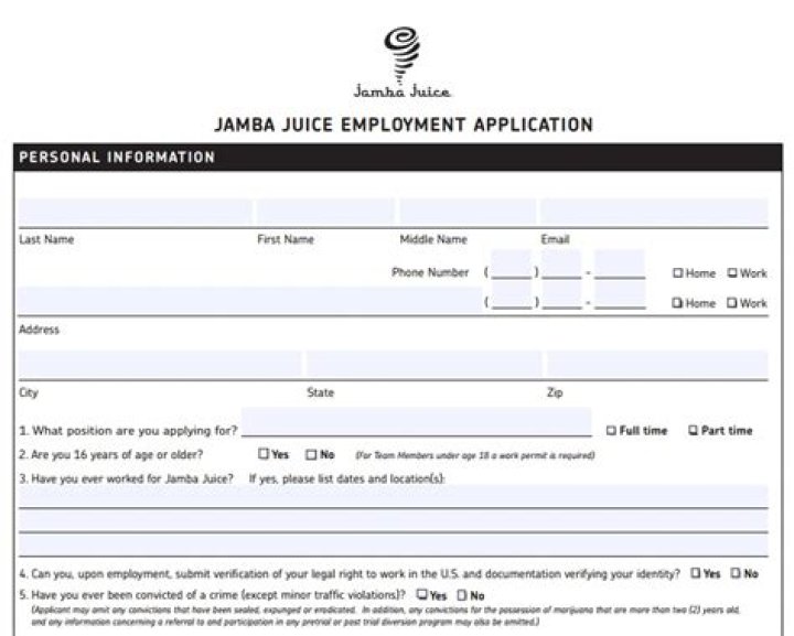 the jamba juice application tip