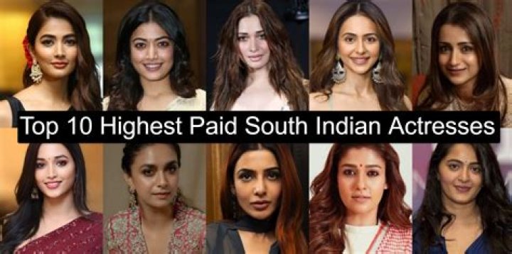 Top 10 Highest Paid South Indian Actresses Wonderslist 