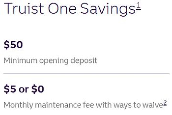 Truist Bank Truist One Savings