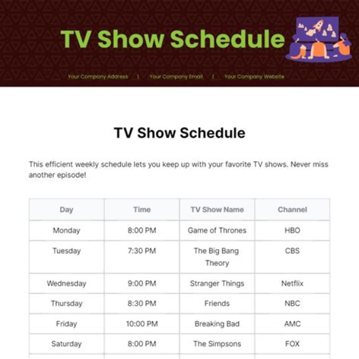 TV Schedule - E! Online