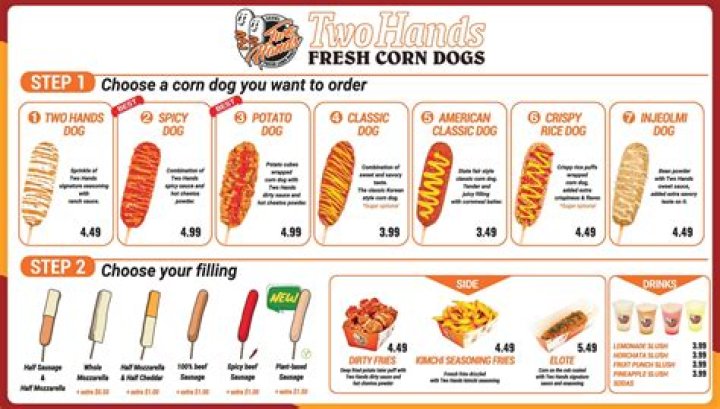 Two Hands Corndogs Lakewood Menu Lakewood • Order Two Hands Corndogs