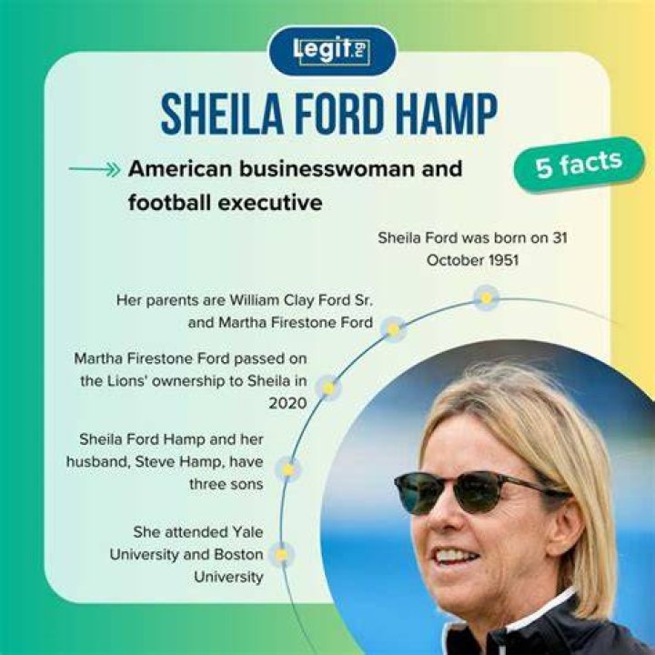 What does Sheila Ford Hamp husband do for a living? ABTC