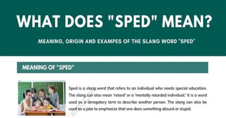 What Does Sped Mean? Meaning, Uses and More FluentSlang