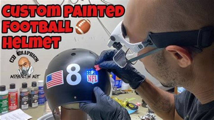 What kind of paint do you use to paint a football helmet?