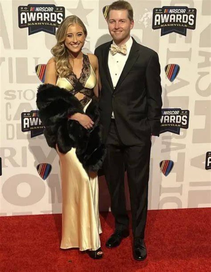 William Byron with his girlfriend