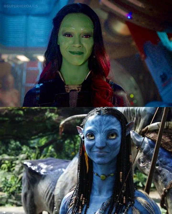 Zoe Saldana as Gamora Great hairstyles, Guardians of the galaxy, Zoe